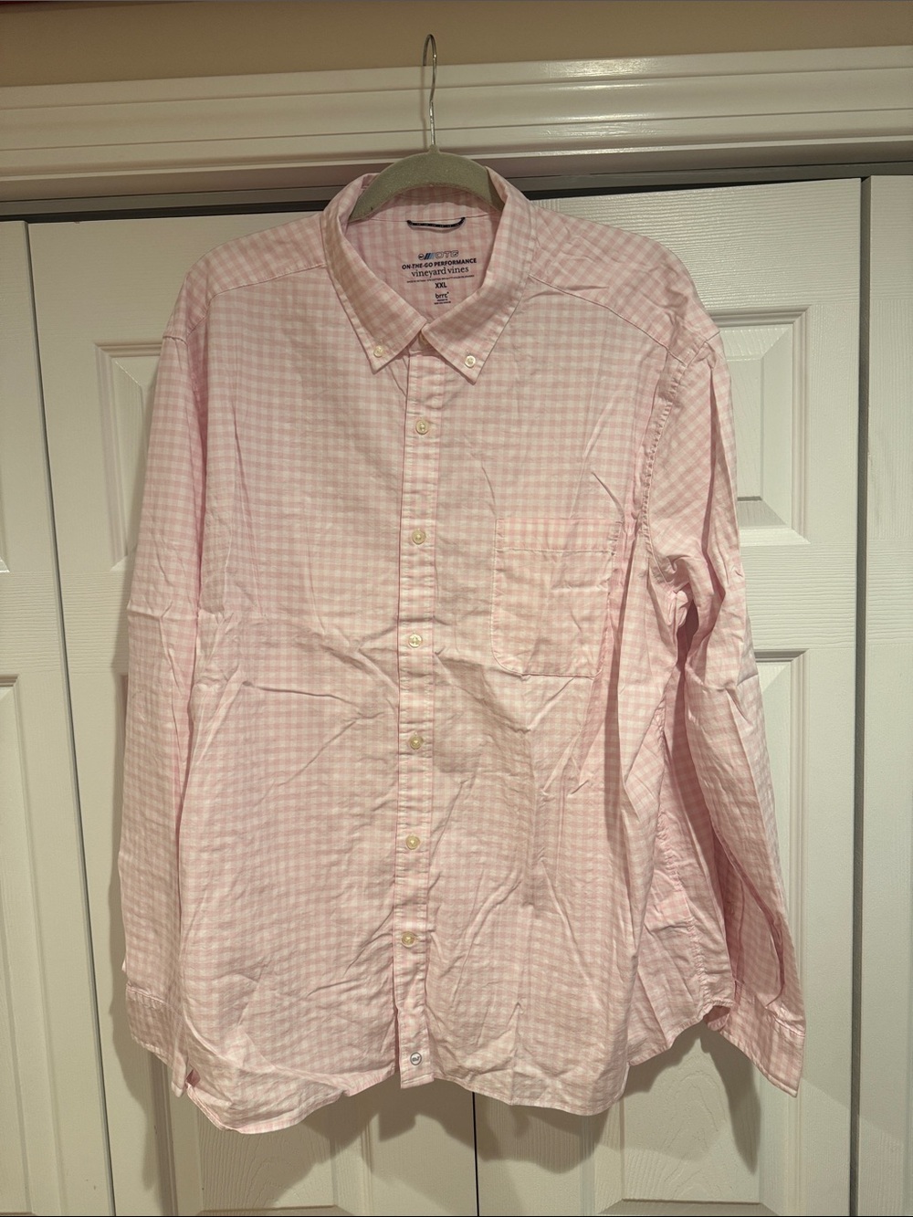 Vineyard Vines Pink Gingham Button-Down Shirt